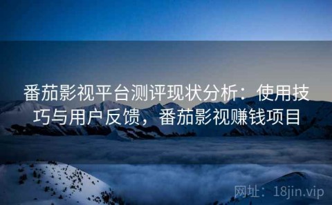 番茄影视平台测评现状分析：使用技巧与用户反馈，番茄影视赚钱项目