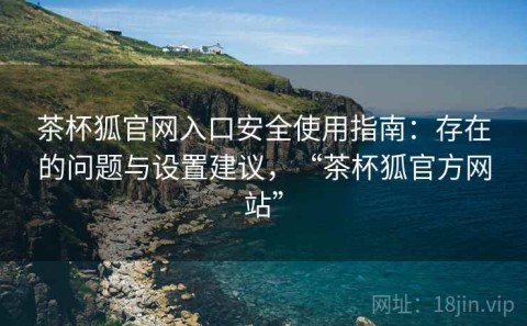 茶杯狐官网入口安全使用指南：存在的问题与设置建议，“茶杯狐官方网站”
