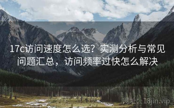 17c访问速度怎么选？实测分析与常见问题汇总，访问频率过快怎么解决