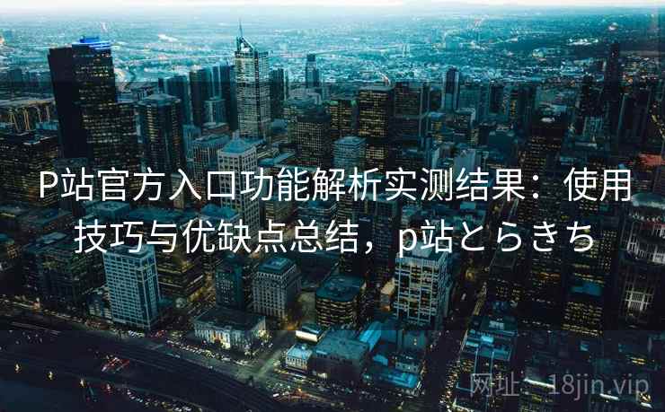 P站官方入口功能解析实测结果：使用技巧与优缺点总结，p站とらきち