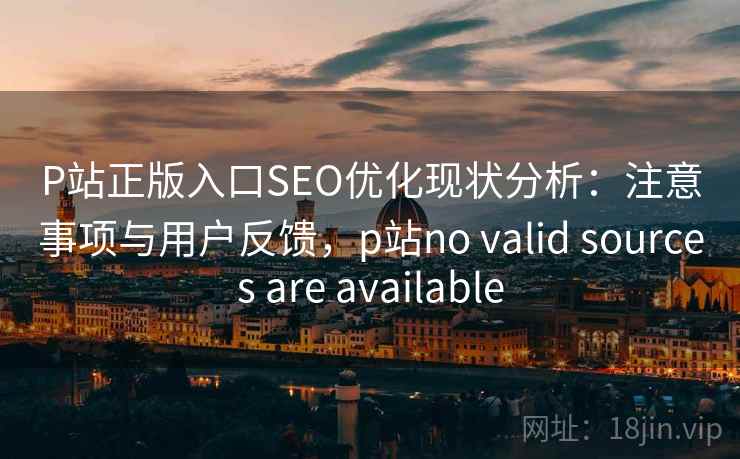 P站正版入口SEO优化现状分析：注意事项与用户反馈，p站no valid sources are available