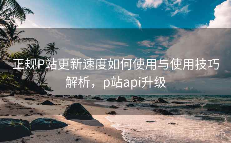 正规P站更新速度如何使用与使用技巧解析，p站api升级