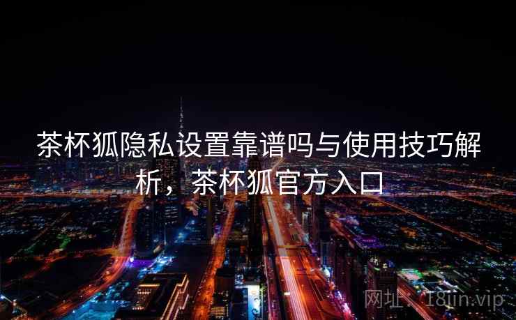 茶杯狐隐私设置靠谱吗与使用技巧解析，茶杯狐官方入口