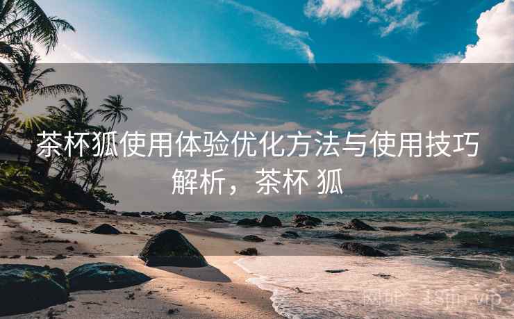 茶杯狐使用体验优化方法与使用技巧解析，茶杯 狐