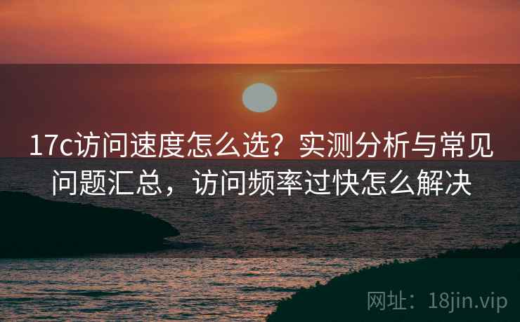 17c访问速度怎么选?实测分析与常见问题汇总,访问频率过快怎么解决 17c访问速度怎么选?实测分析与常见问题汇总,访问频率过快怎么解决
